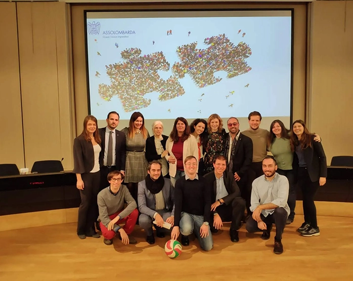 Foto di gruppo dei partecipanti al convegno 'Il valore della collaborazione', tenuto l’11 dicembre 2018 presso Assolombarda per il programma Orientagiovani.