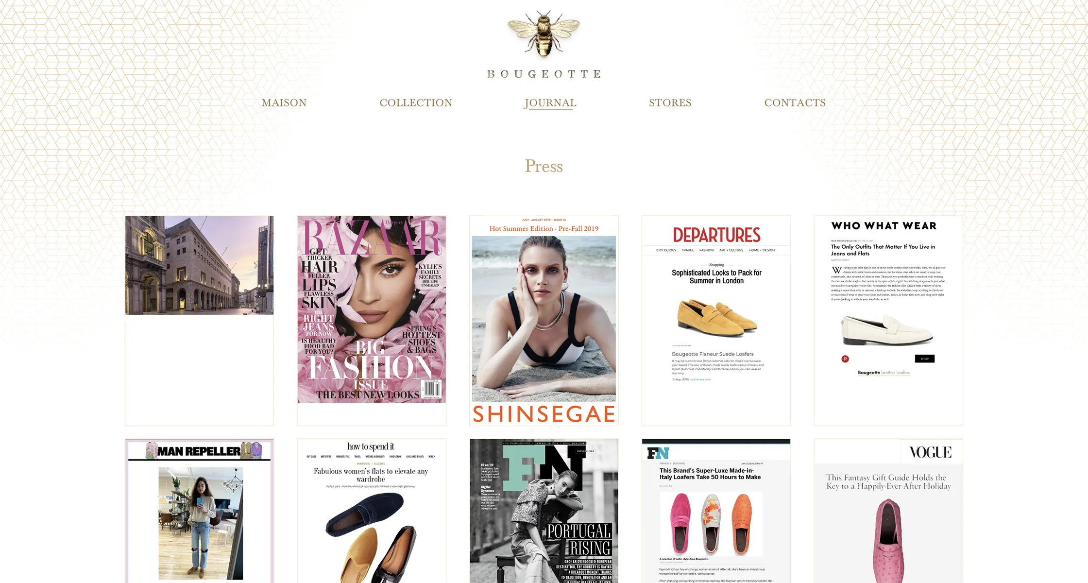 bougeotte fashion website hedron mockup