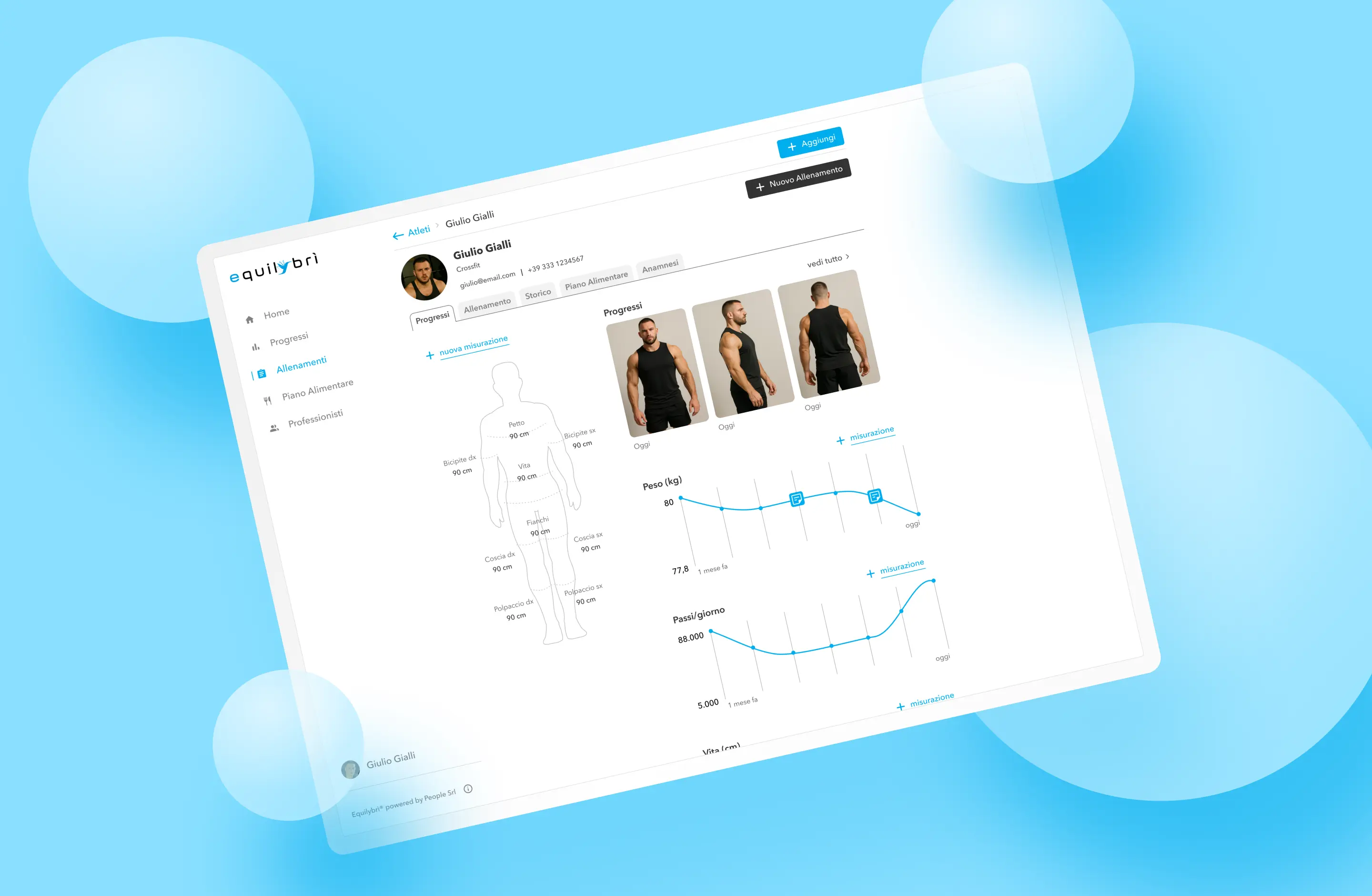 hedron design Equilybrì app ui mockup