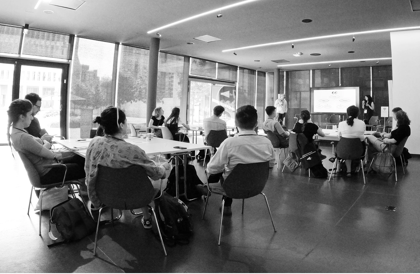 Team hedron che tiene un workshop a urca! 2022