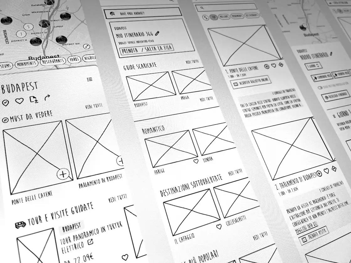 prototipazione di un wireframe interattivo su Figma